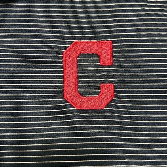 Antigua MLB Cleveland Indians Guardians Short Sleeve Polo Shirt Men’s L - Picture 2 of 5